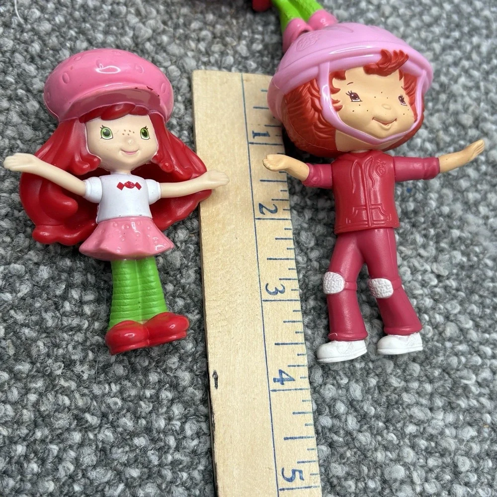 Strawberry Shortcake Mini Figures Set Of 4 For Dollhouses Or Playsets Party Deco